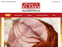 Tablet Screenshot of connieshamsandcatering.com